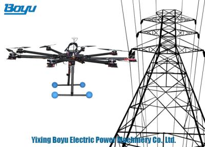 China Professional UAV Drone / Unmanned Aerial Vehicle For Line Cable Construction Pilot Rope for sale