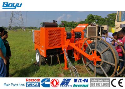 China TY90 Cummins Engine Max Pull 100kN Hydraulic Cable Pulling Machine for sale