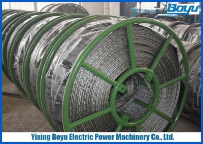China Breakage Tension 250kN Braided Pilot Wire Rope Transmission Line Stringing 12 Strands for sale