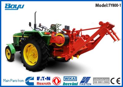 China Self-propelled Pulling Tractor Machine Groove number 8 Bull wheel 450mm Max steel rope 18mm for sale