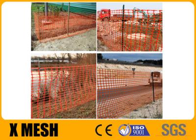 China 100mm X 40mm Mesh Size Plastic Mesh Netting 1.2m Width 50m Length Orange for sale