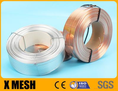 Chine Electric Galvanized Flat Stitching Wire Silver Color Copper Coated For Box à vendre