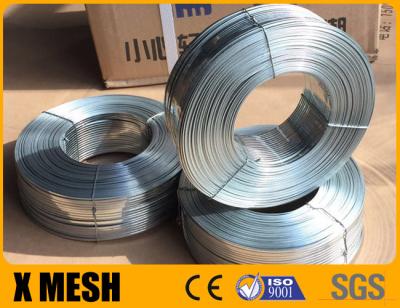 China Flat Galvanised Stitching Wire 1.75mm X 0.75mm Silver Color For Box Making à venda