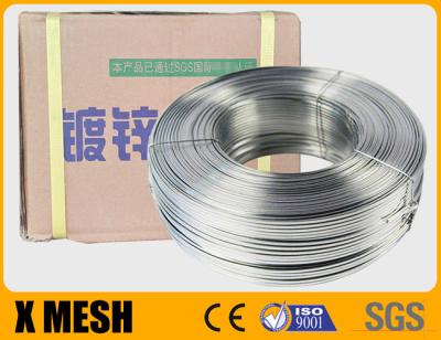 China Electric Galvanised Stitching Wire 2.6mm X 0.5mm Flat Silver Color For Carton en venta