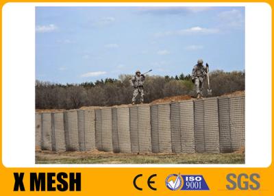 Chine Military Use 4.0mm Defensive Barrier With Beige Geotextiles à vendre
