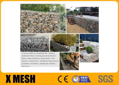 China 5mm Gauge Silver Galfan Welded Mesh Gabion Baskets For Architectural Cladding for sale