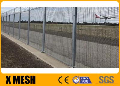 China Railway 3mm Anti Climb Mesh Fence Black Color Pvc Coated Corrosion Resistance for sale