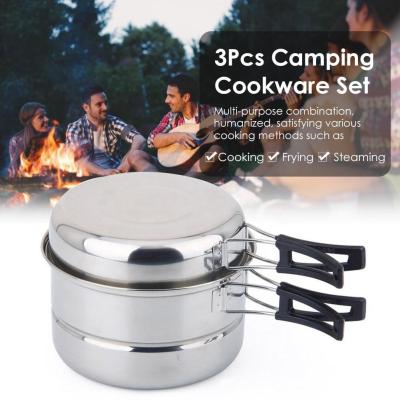 China Modern Stainless Steel Outdoor Camping Cookware For Picnic for sale