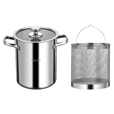 China 304 Stainless Steel Deep Frying Pots For French Chip Frying for sale