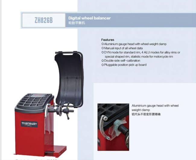 Trainsway Zh826b Tire Balancing Machine Tyre Balancer