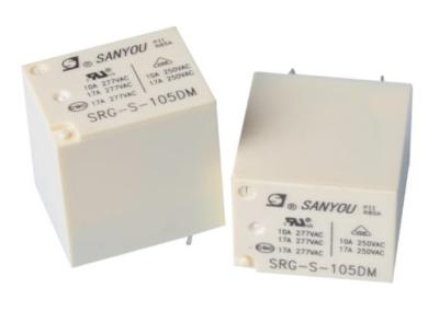 China 5V 17A 277VAC Miniature Power Relay 4 PIN SANYOU RELAY SRG-S-105DM for sale