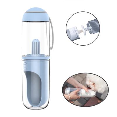 China Easy Carrier Pet Feeders Foldable Tank Dog Walking Drink Bottle 330ml for sale
