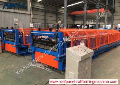 China Durable Roof Panel Roll Forming Machine Cut To Length Control For Roofing Profile Lines for sale