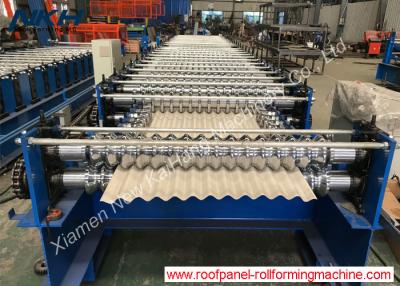 China 1320mm Input Width Heat Treatment G550 Roof Panel Roll Former for sale
