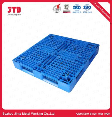 China Heavy Duty HDPE Plastic Pallet Blue Color Warehouse Racking Use for sale