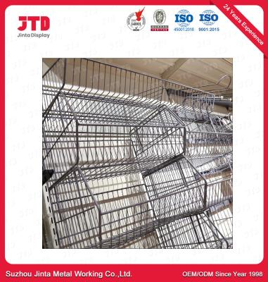 China Supermarket Shelving Wire Mesh Rack Powder Coated for sale