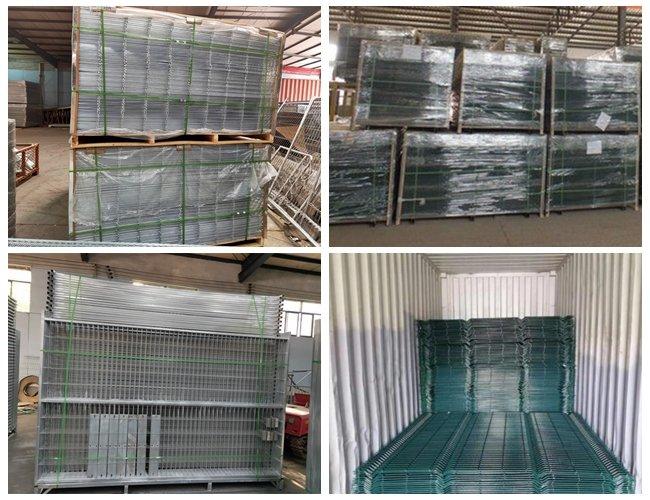 Powder Coated Welded Wire Mesh Fence Panels For Prison With Square Hole