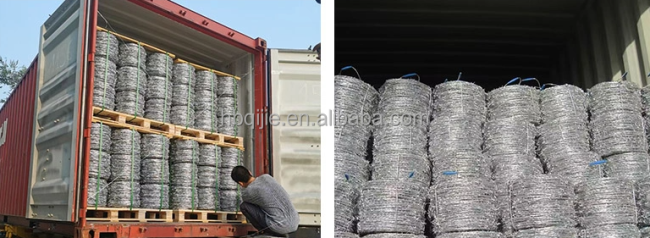 Hot DIP Galvanized 2 Strands 4 Points Barb Barbed Wire