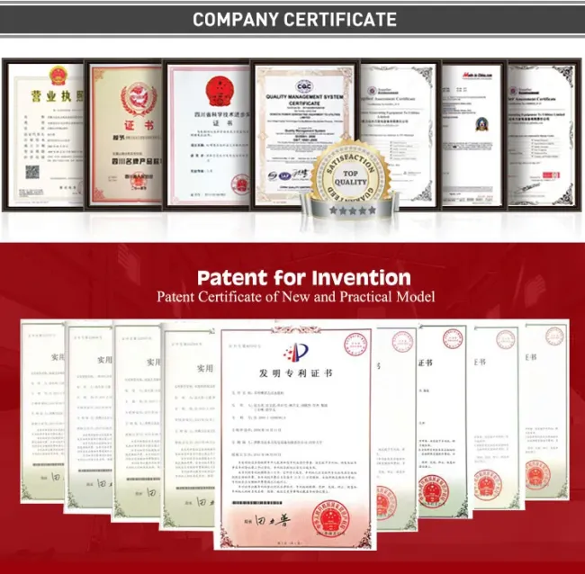 Company certifications