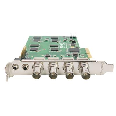 China PCIe 4U SDI H.264 4 Channel Video Capture Card For CCTV Camera for sale