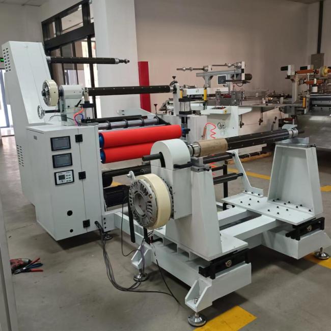 Corrugated Plastic Rolls /Laminate PVC/Pet/PP/Film/Fabric Rewind Slitter Slitting Rewinding Machine