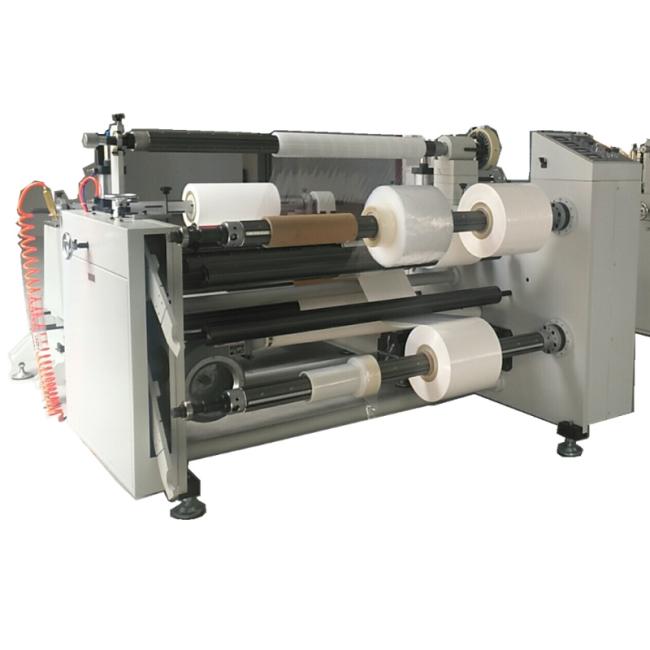 Corrugated Plastic Rolls /Laminate PVC/Pet/PP/Film/Fabric Rewind Slitter Slitting Rewinding Machine