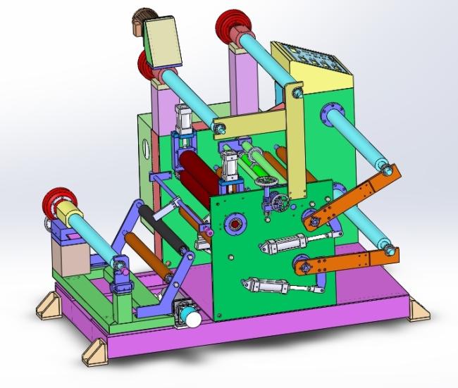 Aluminum Foil PE / PVC Stretch Film Slitter Rewinder Machine