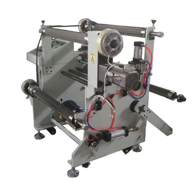 Self adhesive PU PET film cold roll laminating machine with paper liner rewind machine