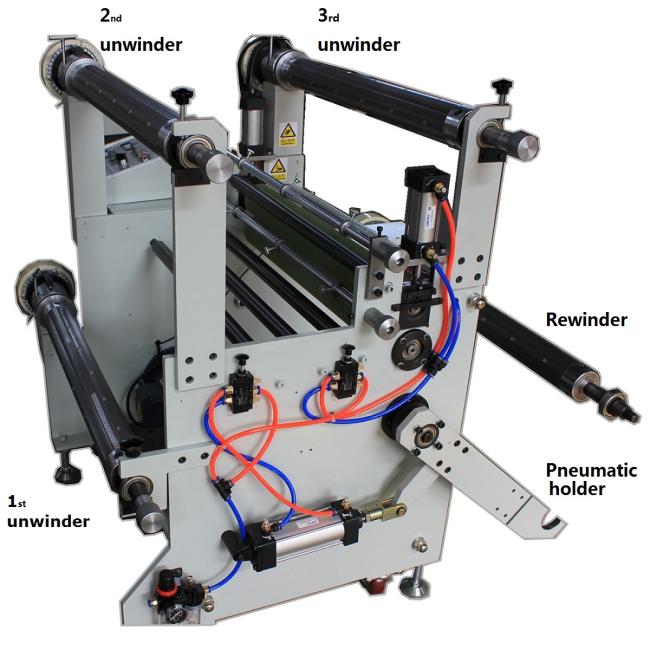 adhesive paper foam PET PE EVA PVC film multifunction laminating machine