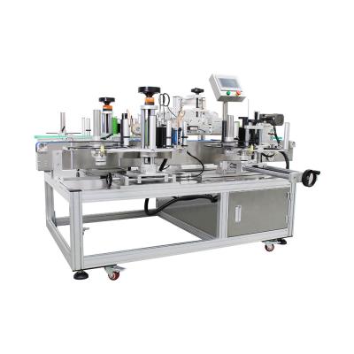 China Double Side Labeling Machine for Oil Front and Back Two Sided Barcode Labelling Cases for sale
