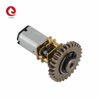 China N20  3~12VDC  12mm Metal Gear box Motor with Wheel , Encoder , Low RPM, High Torque For Door Lock for sale