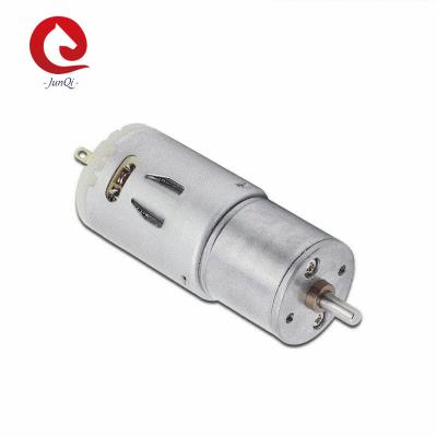 China JQM-25RS385  12V 3000RPM 0.05KG.CM Small DC Spur Gear Motor For Electric Curtain, Automatic Blind for sale