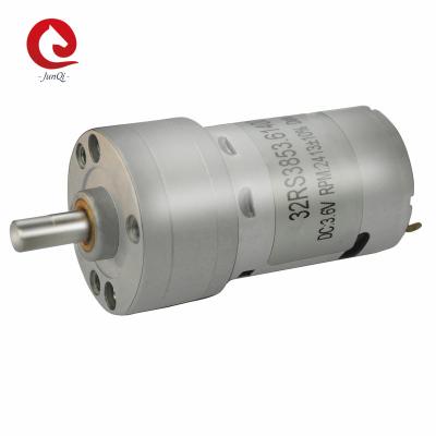 China JUNQI  32RS385 DC Gearbox Motor 24V 32mm Reducer Electric DC motor For Money Counting Machine for sale