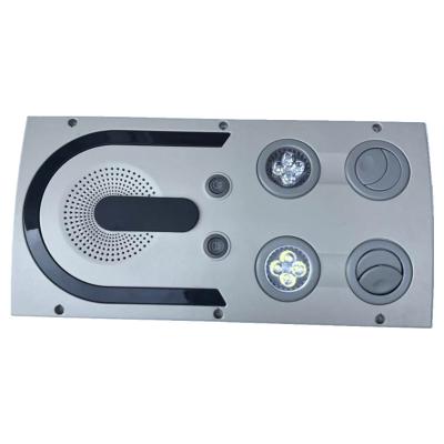 China Bus Interior Parts Off White Double Air Vent 24VDC With LED Reading Light for sale