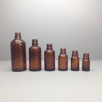 China 5ml 10ml 15ml 20ml Amber Colored Essential Oil Glass Bottles for sale