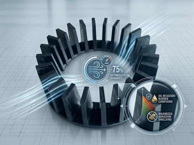 Oil Resistant Rubber Flotation Rotor Stator for Sulfide Ore Slurry