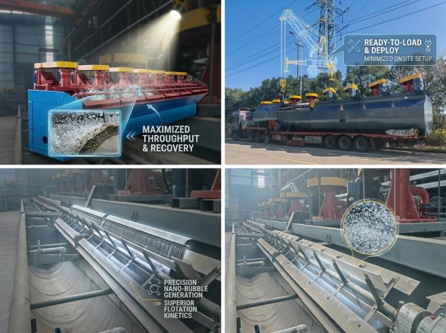 XCF II self-aspirating flotation machine for lead zinc ore in a mineral processing plant XCF II self-aspirating flotation machine for lead zinc ore in a mineral processing plant
