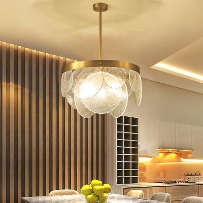 China Electroplated Gold Frosted White Glass Pendant Lamps Thickened Lamp Body for sale