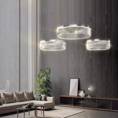 China Luz LED de tres colores Pendente de vidrio moderno Lámpara de candelabros 4000K en venta