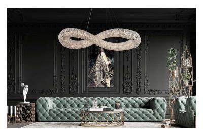 China Art Light Luxury Crystal Chandelier para sala de estar Restaurante Hotel Lobby à venda