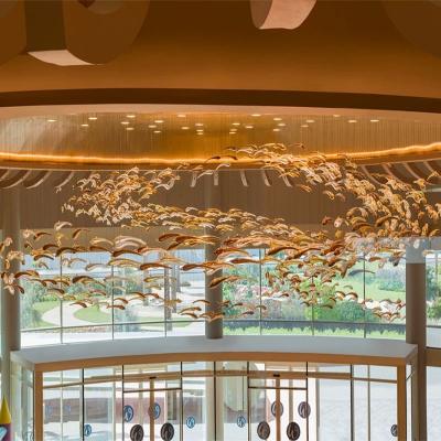 China Glaze Art Ocean Theme Glass Fish Chandelier Creative Decorative Chandelier for sale