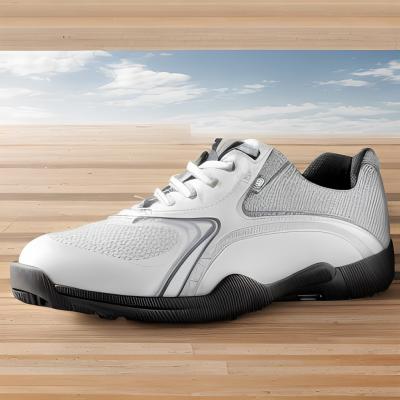 China OEM ODM Leather waterproof Golf Shoes with Rubber Outsole for sale