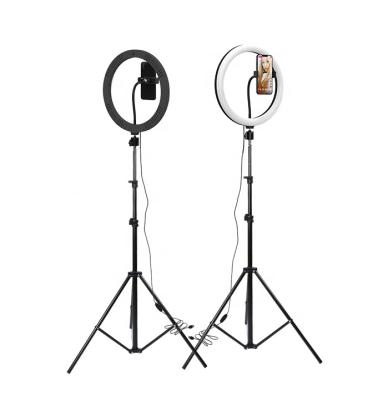 China 18inch Selfie Ring Led Light Tripod Stand Adjustable And Foldable Color Temperature Adjust Brightness Dimmable for sale