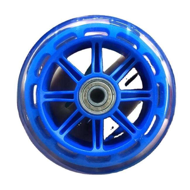 Transparent PU caster wheel side view
