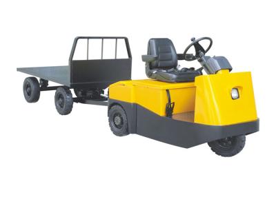 China Seated Electric Airport Tow Tractor Easy - Open Back Cover 5000kg Traction Weight for sale