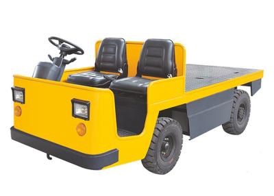 China Pneumatic Battery Operated Platform Truck , Electric Industrial Tow Tractors 3000kg for sale