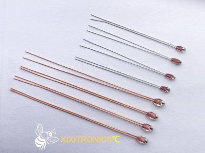 China Glass Coated Chip Thermistors MF57 Series Glass Bead Thermistor for sale