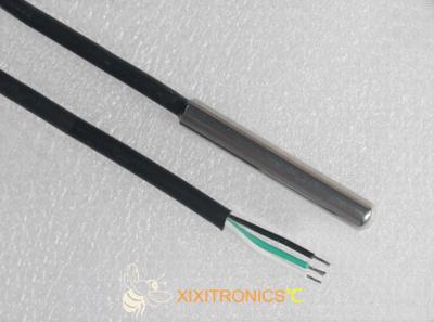 China Platinum RTD Temperature Sensors PT1000 Pt100 Temperature Sensor 3 Wire for sale