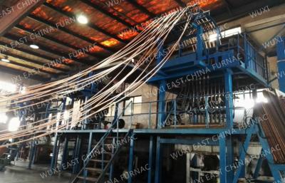 China Cooper Brass Bronze Upward Continuous Casting Machine 2000mt Capacity for sale