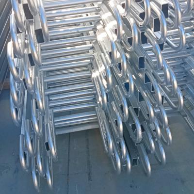 China Silver Scaffolding Step Ladders With 150kg Load Capacity Safety Step Ladder for sale
